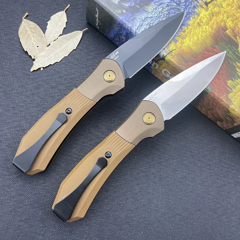 Coltello tascabile da esterno con lama S35VN - BK 591, per autodifesa, escursionismo, sopravvivenza nella natura selvaggia, coltello pieghevole da campeggio ad alta durezza