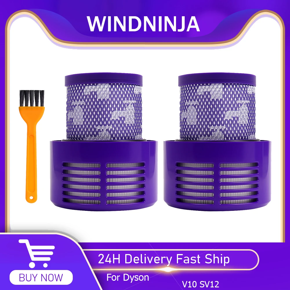 1-4 قطعة قطع غيار فلتر HEPA لـ Dyson V10 US جهاز آلي لتنظيف الأتربة SV12 قابل للغسل بعد مرشح استبدال ملحقات التنظيف