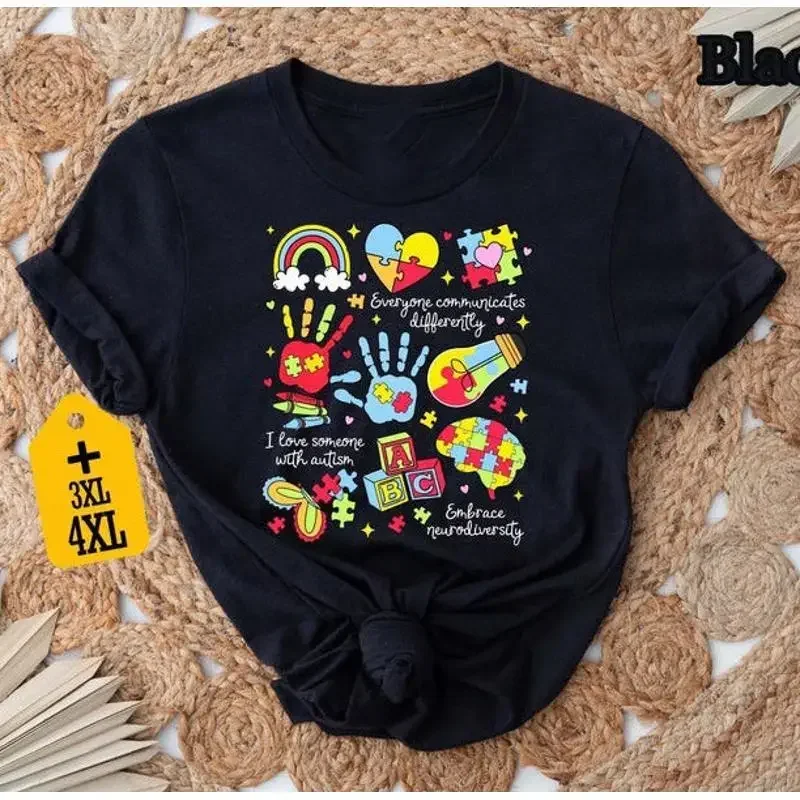 Autism Awareness T Shirt Embrace Neurodiversity Support Acceptance C