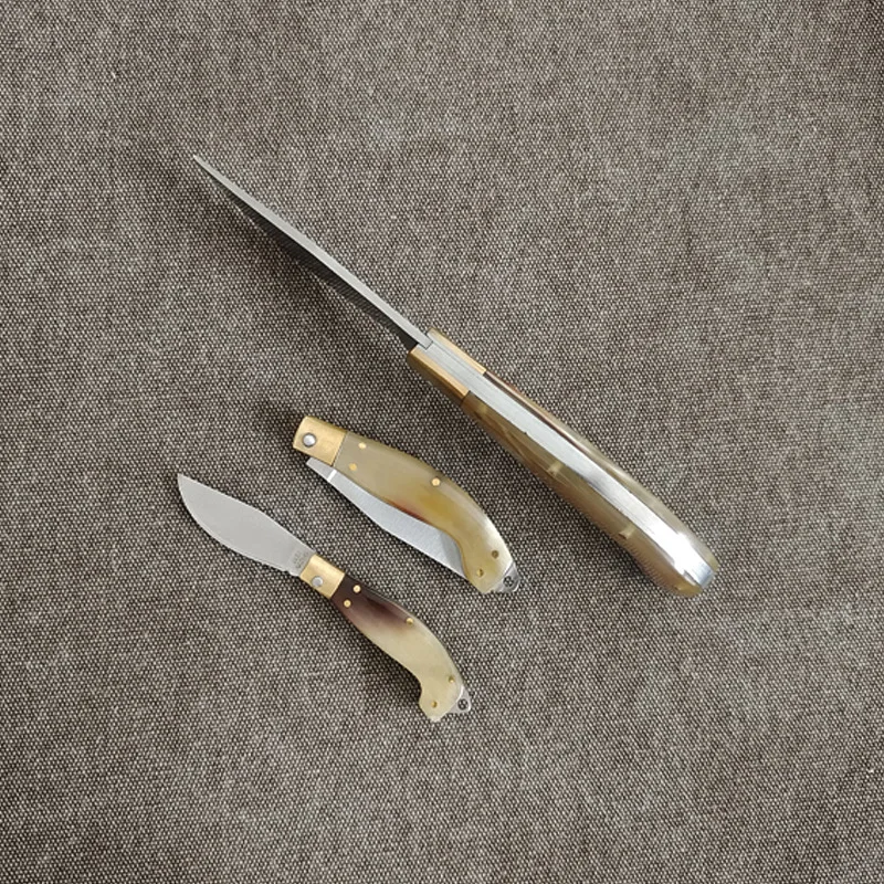 

Ручка из рога яка, мини-складной нож из нержавеющей стали, острые маленькие карманные ножи, ручные инструменты для выживания на открытом воздухе, кемпинга