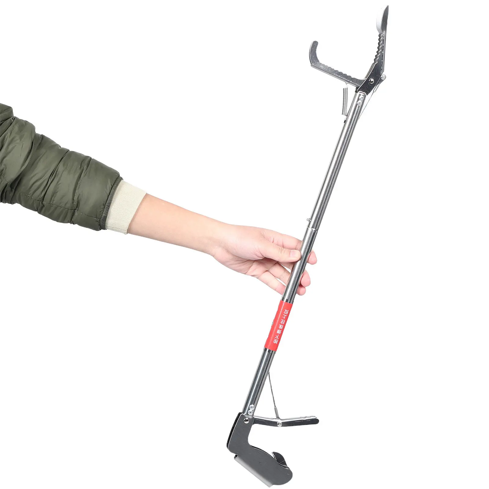 

Щипцы для крабов из нержавеющей стали с удлиненной ручкой, нескользящие, для захвата земляных угрей и змей, сверхмощные, для морепродуктов и рыбалки