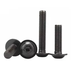 M4 M5 M6 M8 M10 Bolt Socket Flange Button Head Screws 10.9 High Tensile Black Allen Bolts GB7380.2 L=10-30mm