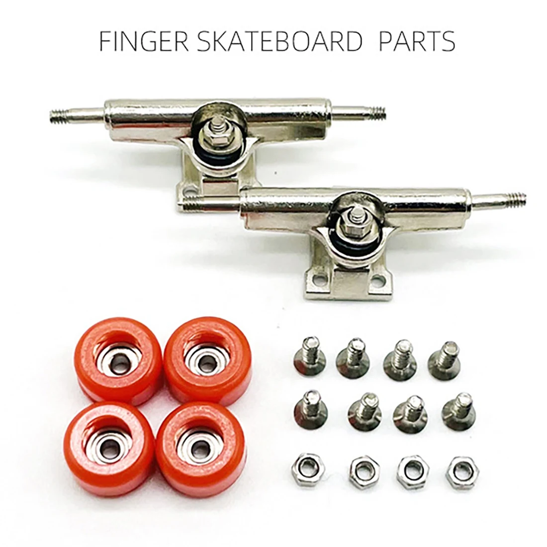 2Pieces Finger Skateboard Deck Bracket Alloy Parts for Mini Finger Board Roller Skate Scooter Model,Blue