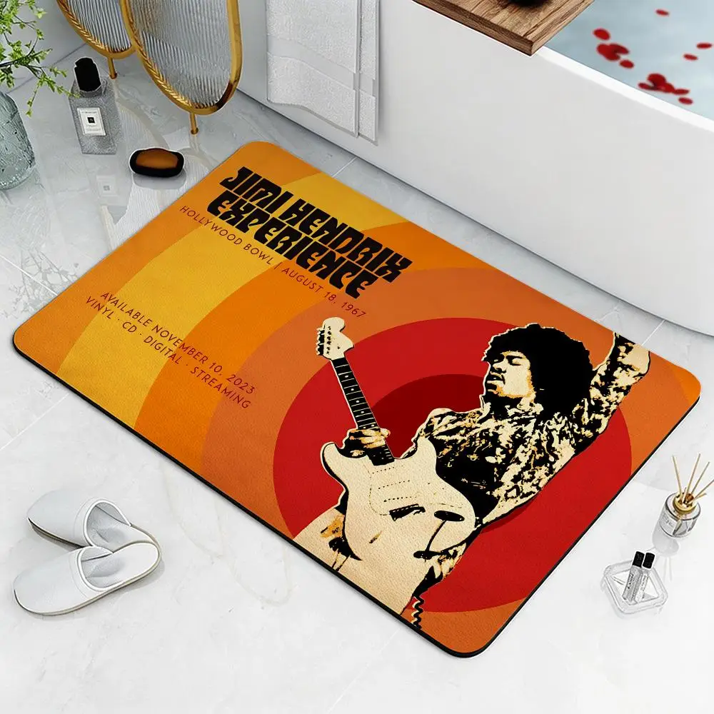 

Коврик для пола Singer J-Jimi Hendrix из диатомита, антибактериальный, устойчивый к запахам, для кухни и ванной комнаты
