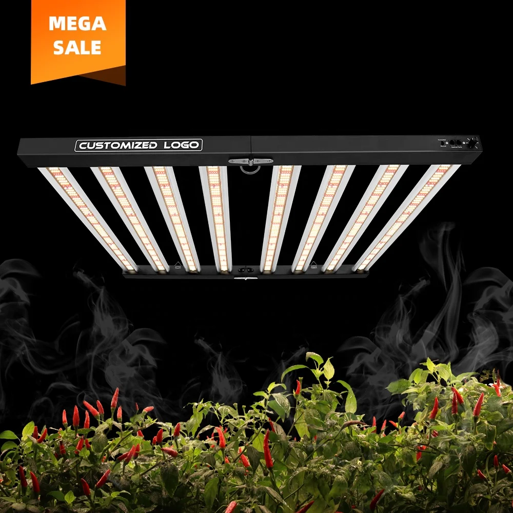 SP800 PRO Agriculture Industrial Rapid Foldable 8 Bar 4X4 800W Led Full Spectrum Plant Grow Light Strip Led