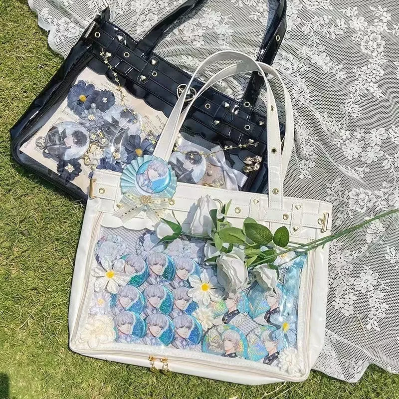 

New Original Niche Design Girl Cute Cool Ita Bag JK Uniform Shoulder Bag Y2K Large Capacity Portable Ulzzang Tote Bag