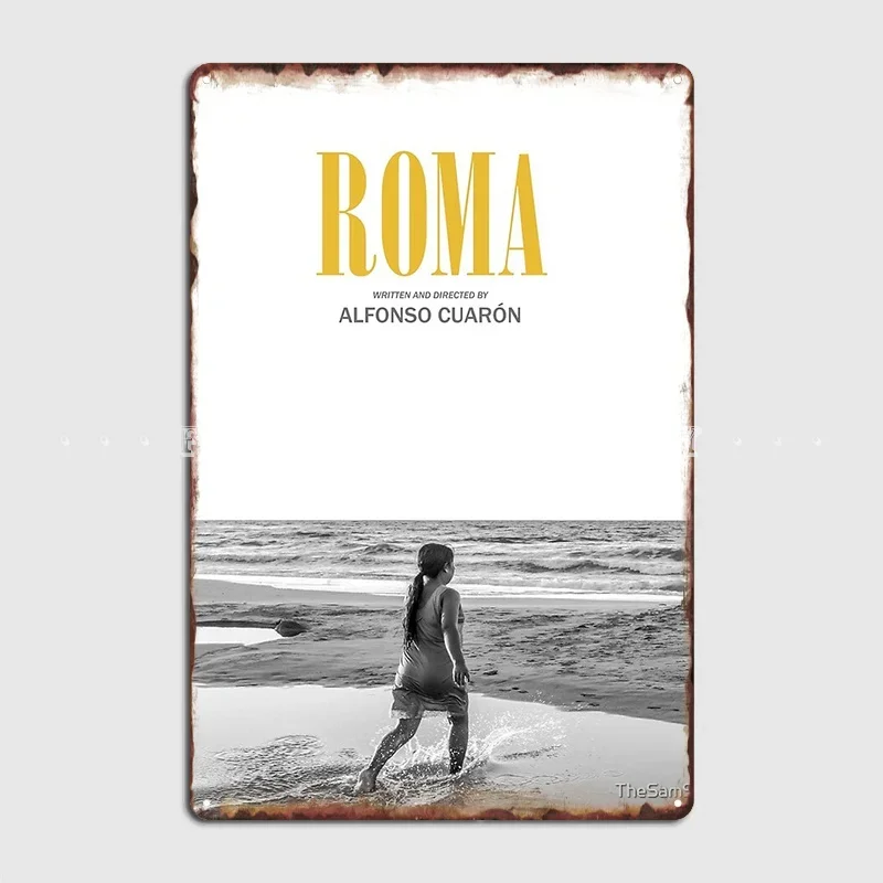Alfonso Cuaron Roma Movie Poster Netflix Film Design Yalitza Aparicio Metal Plaque Poster Party Plates Tin Sign Posters
