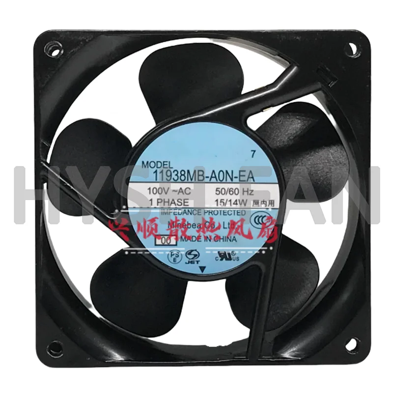 Ventilador importado original, 11938MB-A0N-EA, 100VAC, 15 W, 14W, 12038, Novo