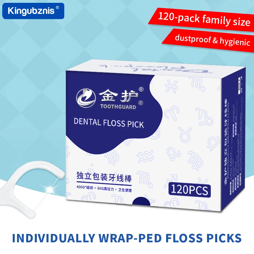 

Plastic Toothpicks for Adults, Dental Floss with Thread, Ultra Fine Flosser, Teeth Sticks, Dental Picks, 50Pcs