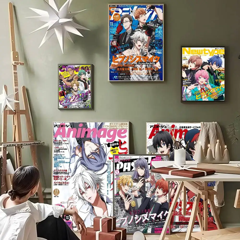 Hypnose Mic Division Rap Battle Rhyme Anima Muster Badevorhang Badezimmer Duschvorhang Wasserdicht mit 12 Haken Home Deco