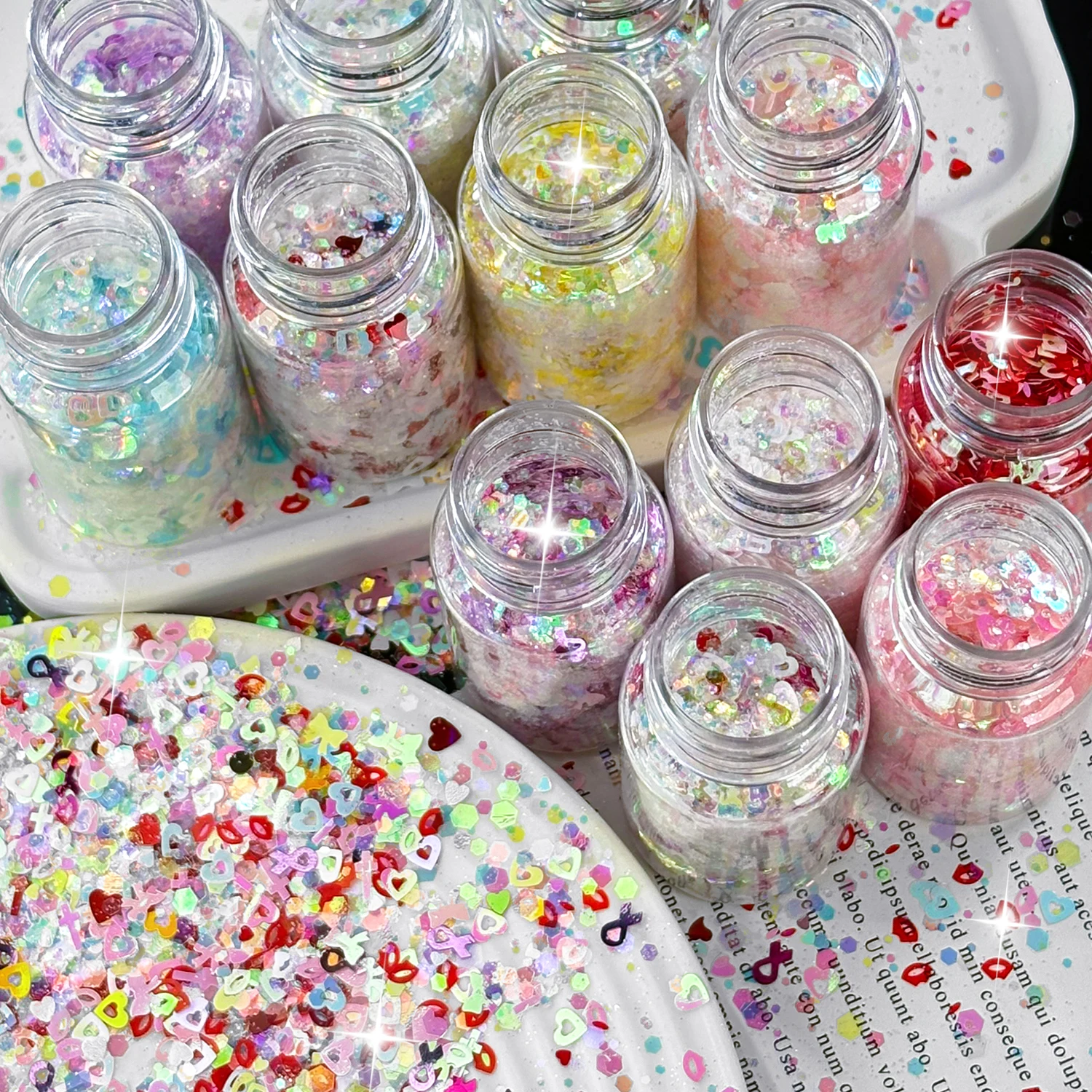 12Bottles Valentine Heart Lips - Art And Craft Valentine ulasan dan harga