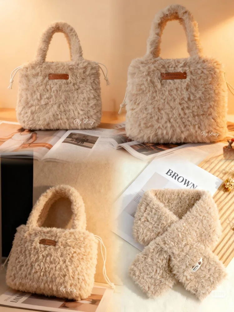 2 قطعة غزل صوف المنك فو الفراء الغزل الكشمير اليد الحياكة سترة كروشيه الموضوع الملابس وشاح رقيق غزل المنك