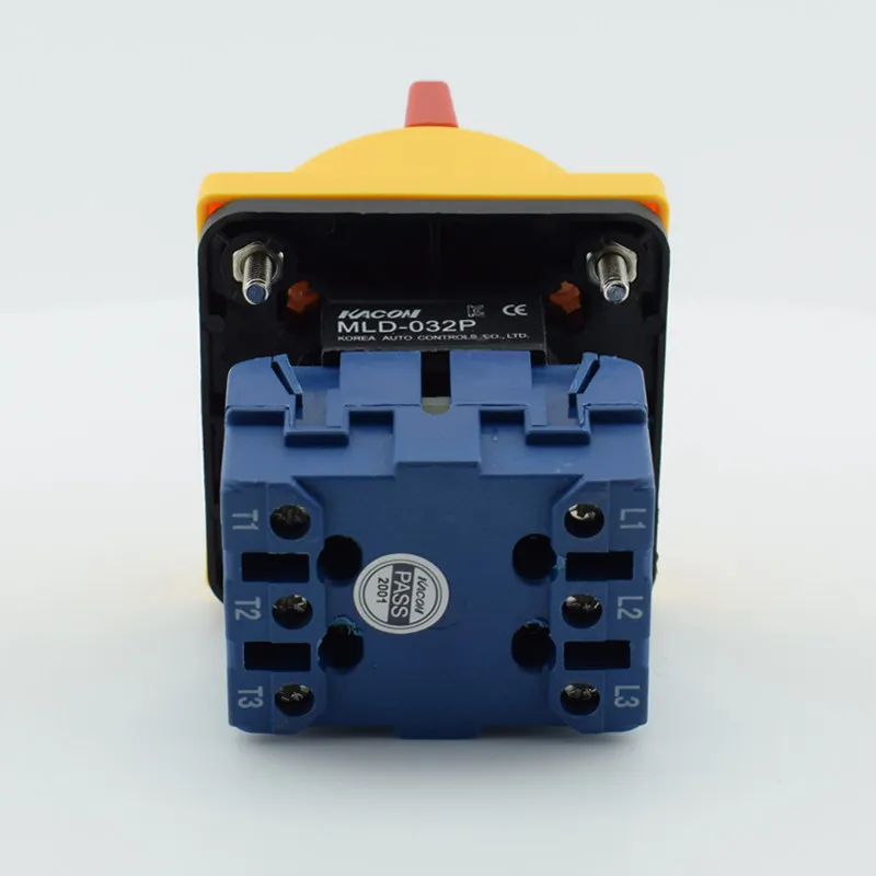 New Master Switch MLD-032PE Isolation Switch 3P32A Multi-padlock Handle, 1PCS