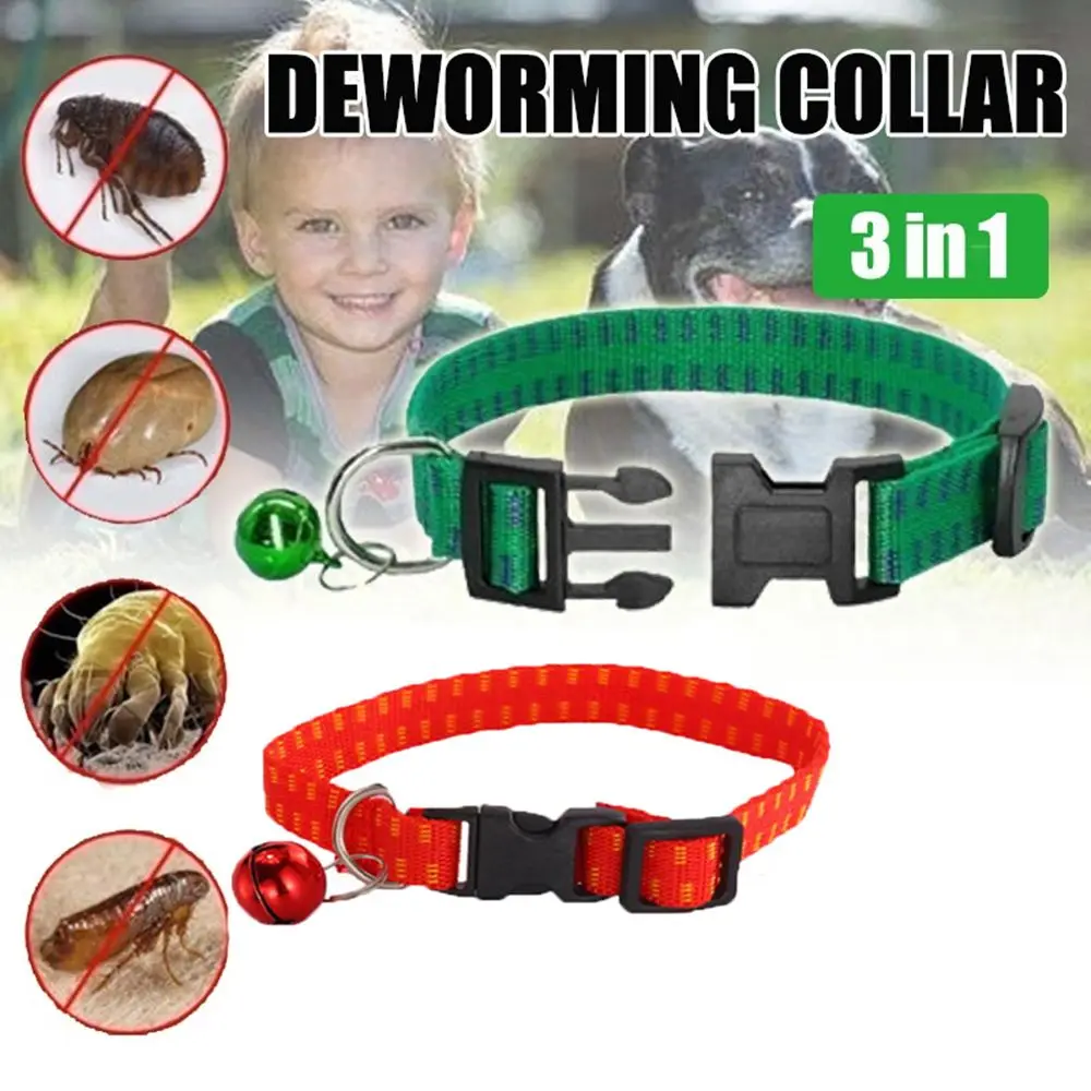 Safety Dog Cat Outdoor Anti Flea Mite Tick Collar Neck Strap Adjustable Nylon Dogs Collars Effective Insecticidal Kill Insect