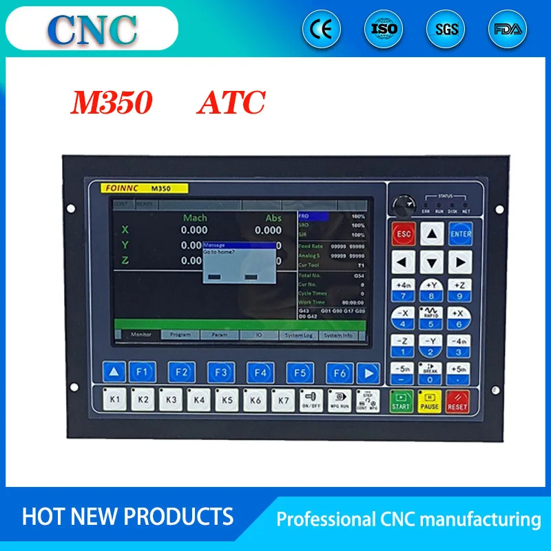 Offline 5-axis CNC controller Engraving machine controller SMC5-5-N-N Support RTCP M350 Support tool magazine tool change G code