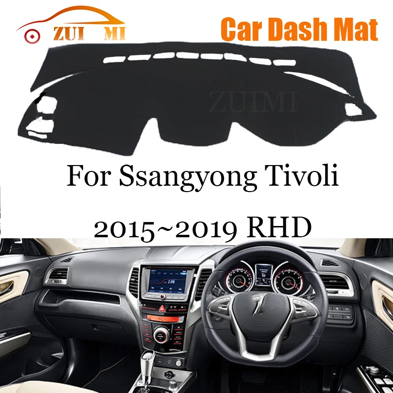 

Car Dashboard Cover Dash Mat Dashmat For Ssangyong Tivoli 2015~2019 LHD RHD Dash Board Cover Pad Sun Shade