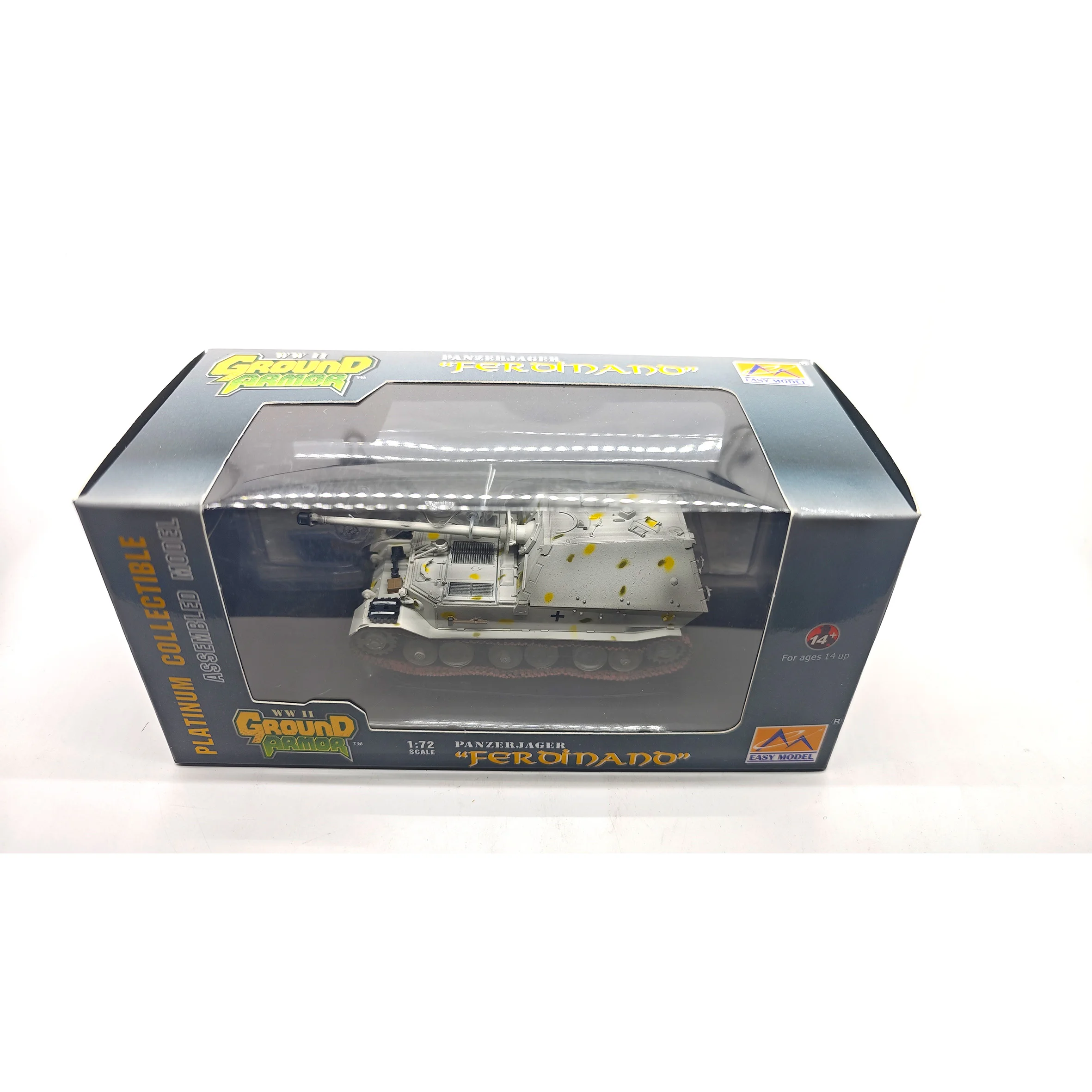 Spot 36224 1:72  German Ferdinand Tank Model Snow Coating Static Finished Product Model (out of print)