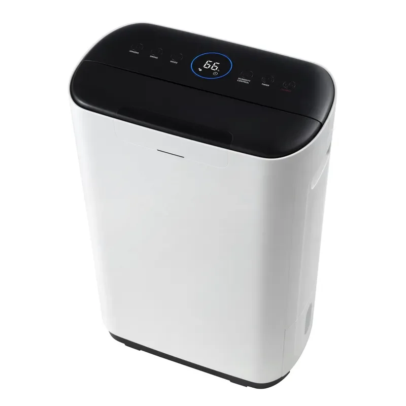 Desiccant Dehumidifier Refrigerant Free Heater 8L/D Zeolite Absorb Moisture Tuya Wifi Touch Panel Humidity Led Indicator