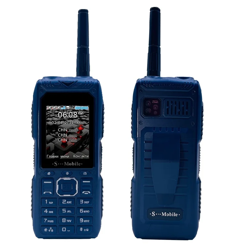 Nouveau téléphone portable S555, trois cartes, trois jours de veille, extérieur, longue durée, peut tirer le Signal d'antenne, envoyer fortement un Clip à la taille