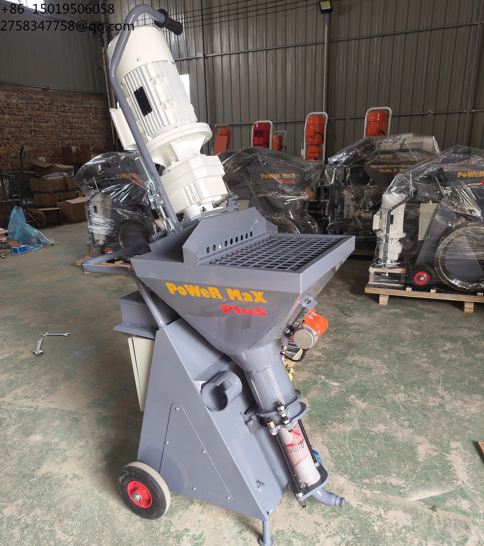 220V/380V Customizable Voltage Fully Automatic Dry Wet Model Gypsum Plastering Spraying Machine Mini Wall Mortar Plaster Sprayer