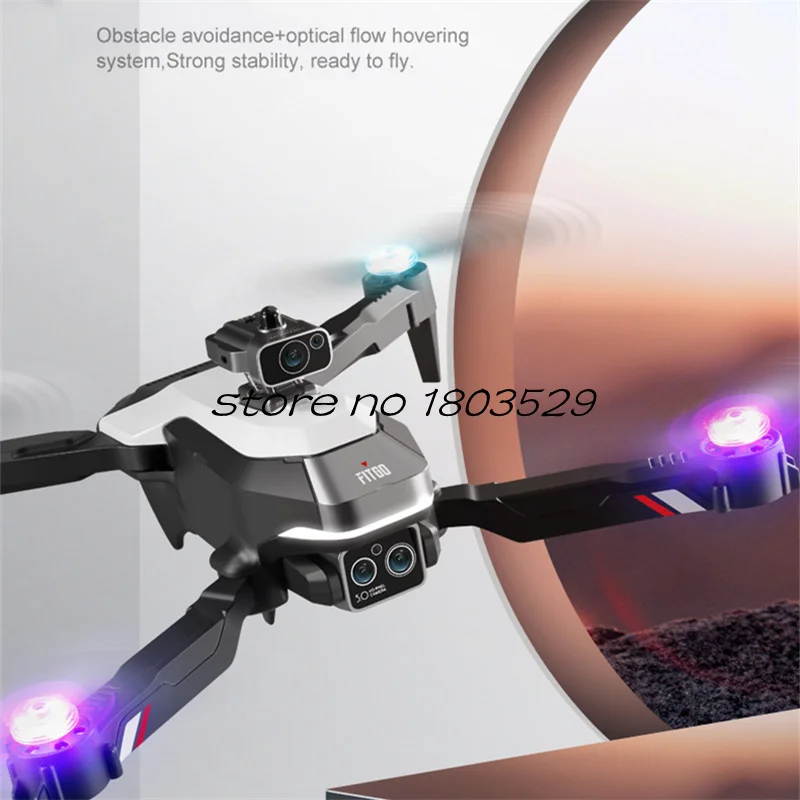 8K ESC Dual Kamera FPV Fernbedienung Quadcopter Smart Atem Licht Optischen Fluss Hindernis Vermeidung Schwerkraft Sensor RC Drone