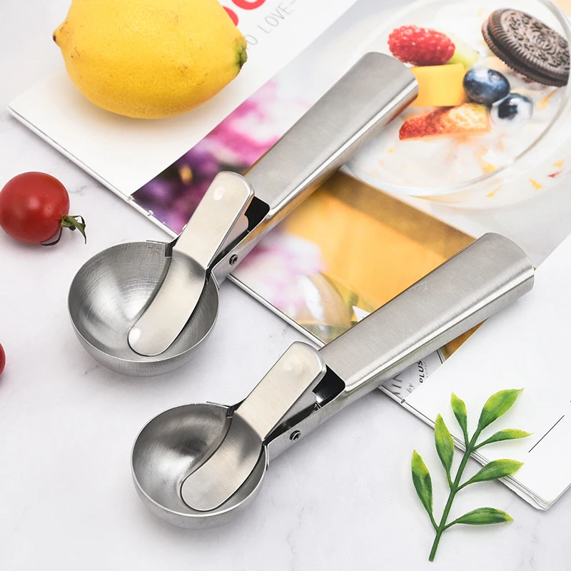 

Non-Stick Ice Cream Scoop, Stainless Steel Ball Maker, Multi-use Spoon for Fruit Watermelon