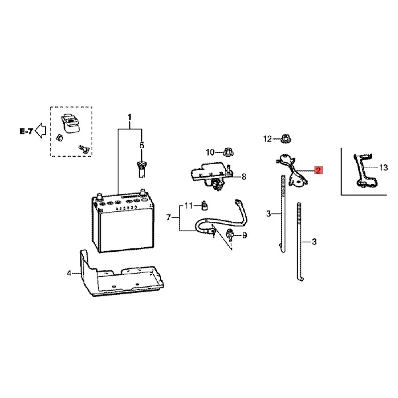 Suitable for 2013 Ho nd aL in gp ai Ci vi c Base frame base fixing bracket plate Base frame base fixing bracket plate