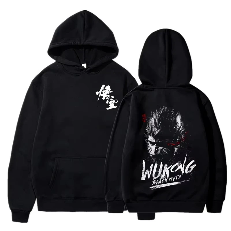 Game Black Myth Wukong Print Hoodies Men Women Fashion Sweatshirt Women Sweats Coats Hooded Pullovers Sportwear Oversized tops