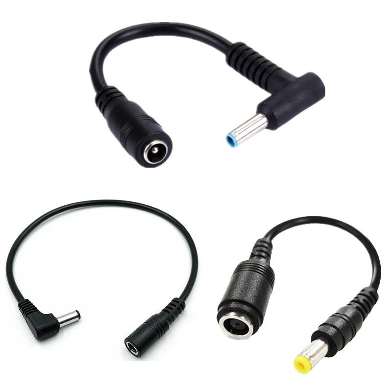 

1/5/10PCS 5.5*2.1mm To 4.5*3.0/5.5*2.1mm， 7.4*5.0mm to 5.5*2.5mm DC Power Charger Converter Adapter Right Angle Cable