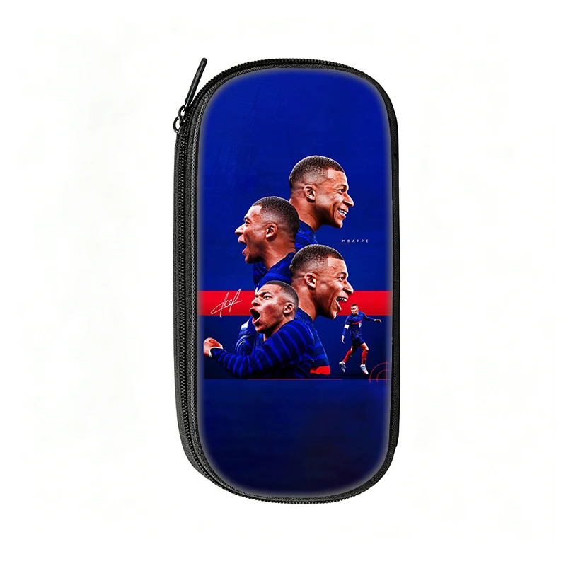 Football Star Pen Bag M-Mbappe Pattern Learn Pencil Case Best Gift makeup bag Student Travel Football Sport Pencil Pouch