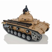 Heng Long 1/16 7.0 Customized Panzer III H RTR RC Tank 3849 Metal Tracks Wheels Radio Control Vehicle TH17369