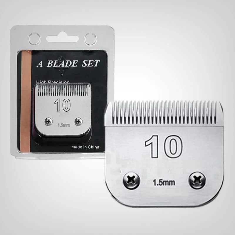 

10 # Съемное лезвие для машинок для стрижки собак и кошек A5, совместимое с большинством машинок Andis, Oster, Wahl KM, керамическое и из углеродистой стали