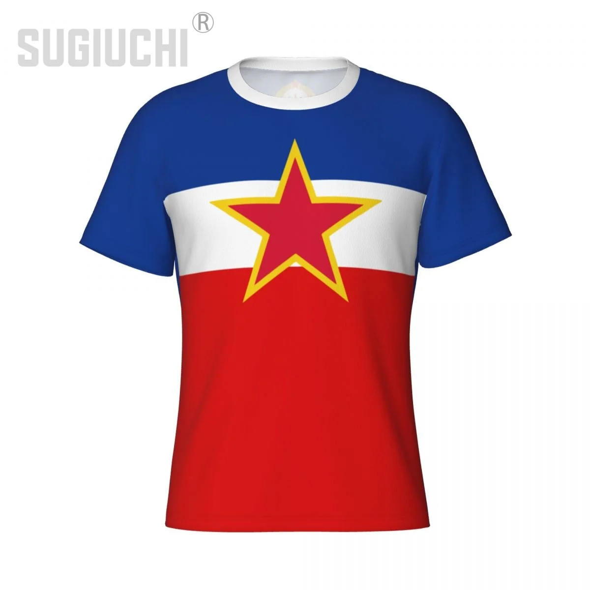 Tight Sports T-shirt Yugoslavia Flag 3D For Men Women Tees jersey Clothes Soccer Football Fans Gift Patriotic T shirt