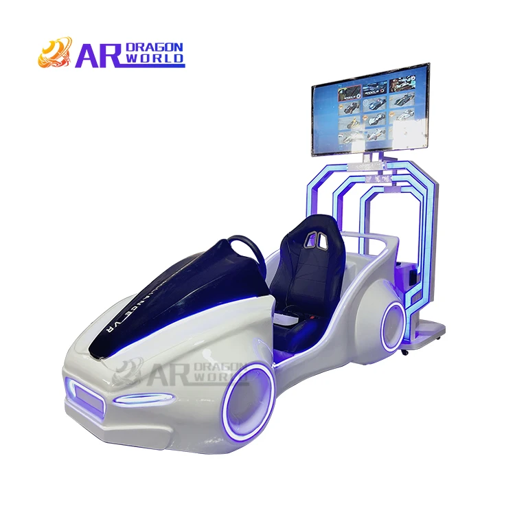 9D VR Machine Indoor Business Car Racing Video Game Console Metal Motion Simulator for Home Use