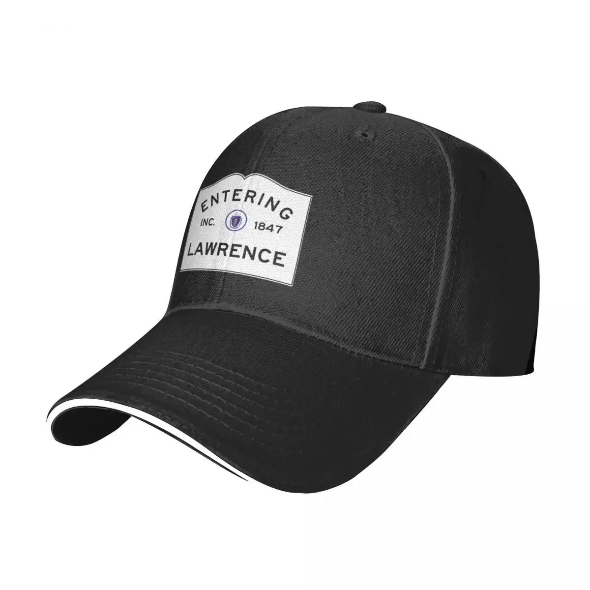 Entering Lawrence Massachusetts - Commonwealth of Massachusetts Road Sign Baseball Cap Sports Cap For Men Women's