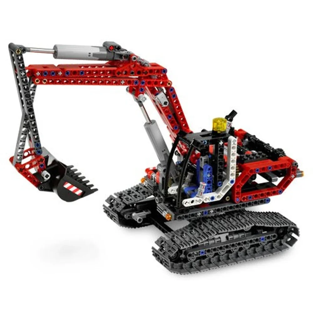Technische Limited Edition 8294 Bausteine-Sets für rote Raupenbagger für Kinder, Ziegel, Spielzeug für Jungen, Geschenk, kompatibel mit Lego