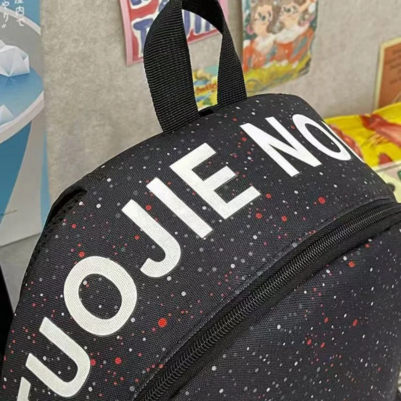 Brilho preto galáxia mochilas meninos meninas bookbag estudantes sacos de escola dos desenhos animados viagem bolsa ombro grande capacidade 2025