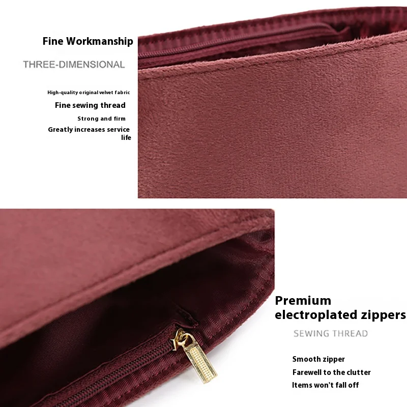 منظم إدراج حقيبة الفانيلا لمدرب KAY20 منظم دعم حقيبة النبيذ الأحمر لملحقات حقيبة اليد والمحفظة