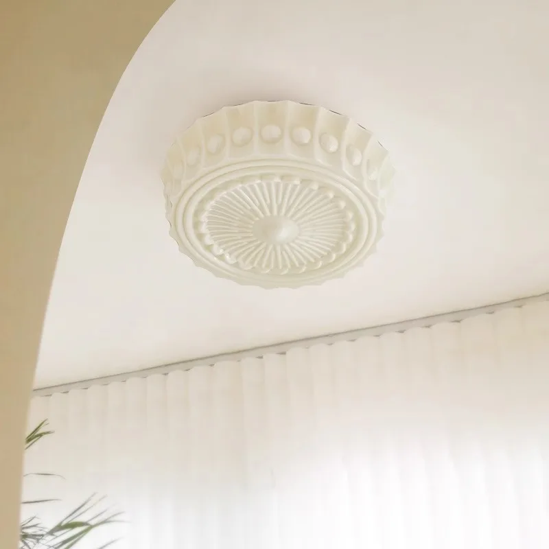 Lâmpada de teto de vidro com lâmpada E27 Downlight montado em superfície para quarto e sala de estar