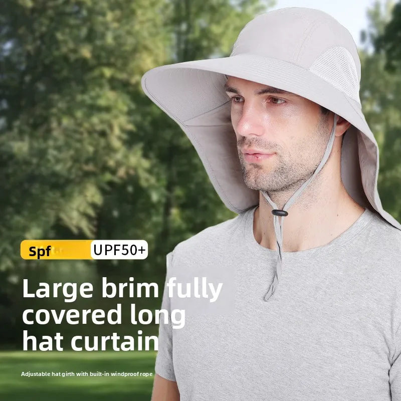 

Wide - Brimmed Fishing and Hiking Hat Sun - Protective and Shade Hat, Summer Outdoor Cloak Hat Sun Hat
