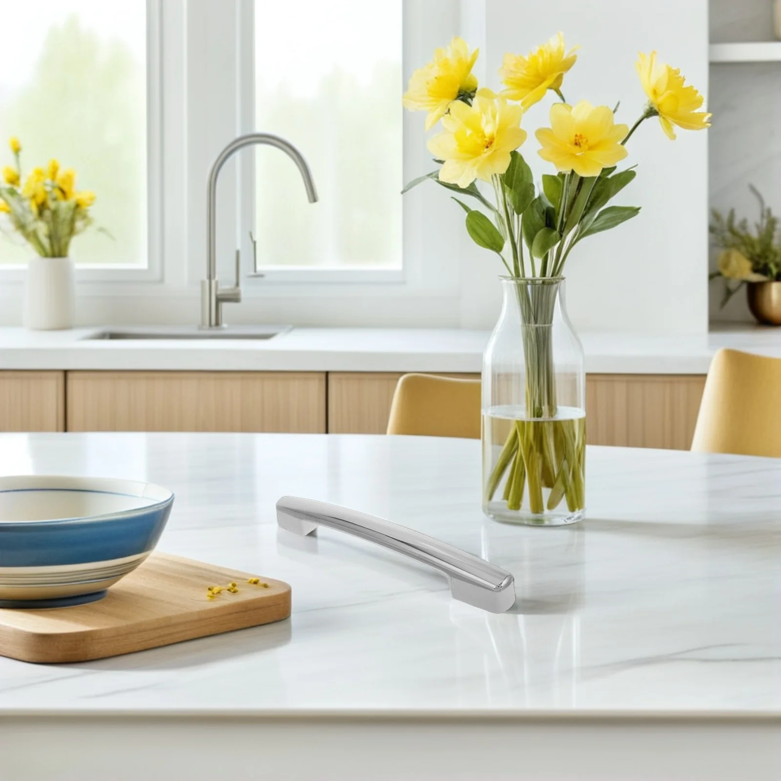 2 قطعة مقبض باب الثلاجة والفريزر جزء بديل عالي التحمل سطح أملس سهل التنظيف لإصلاح مقبض المبرد التجاري