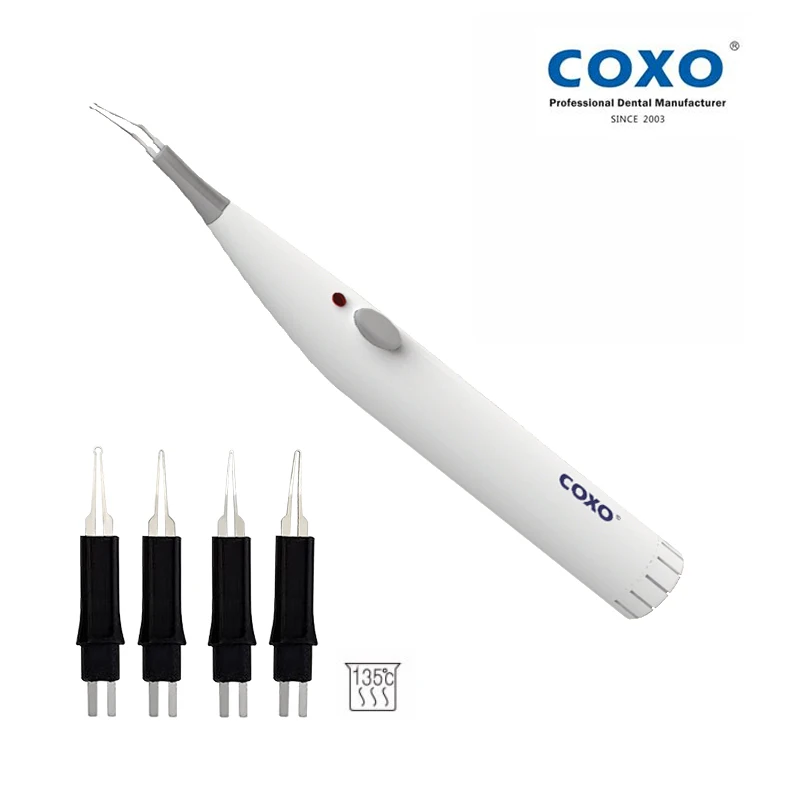 COXO Dental Gutta Percha Cutter With 4 Tips Gutta Cutting Tool Dentistry Equipment COXO C-BLADE