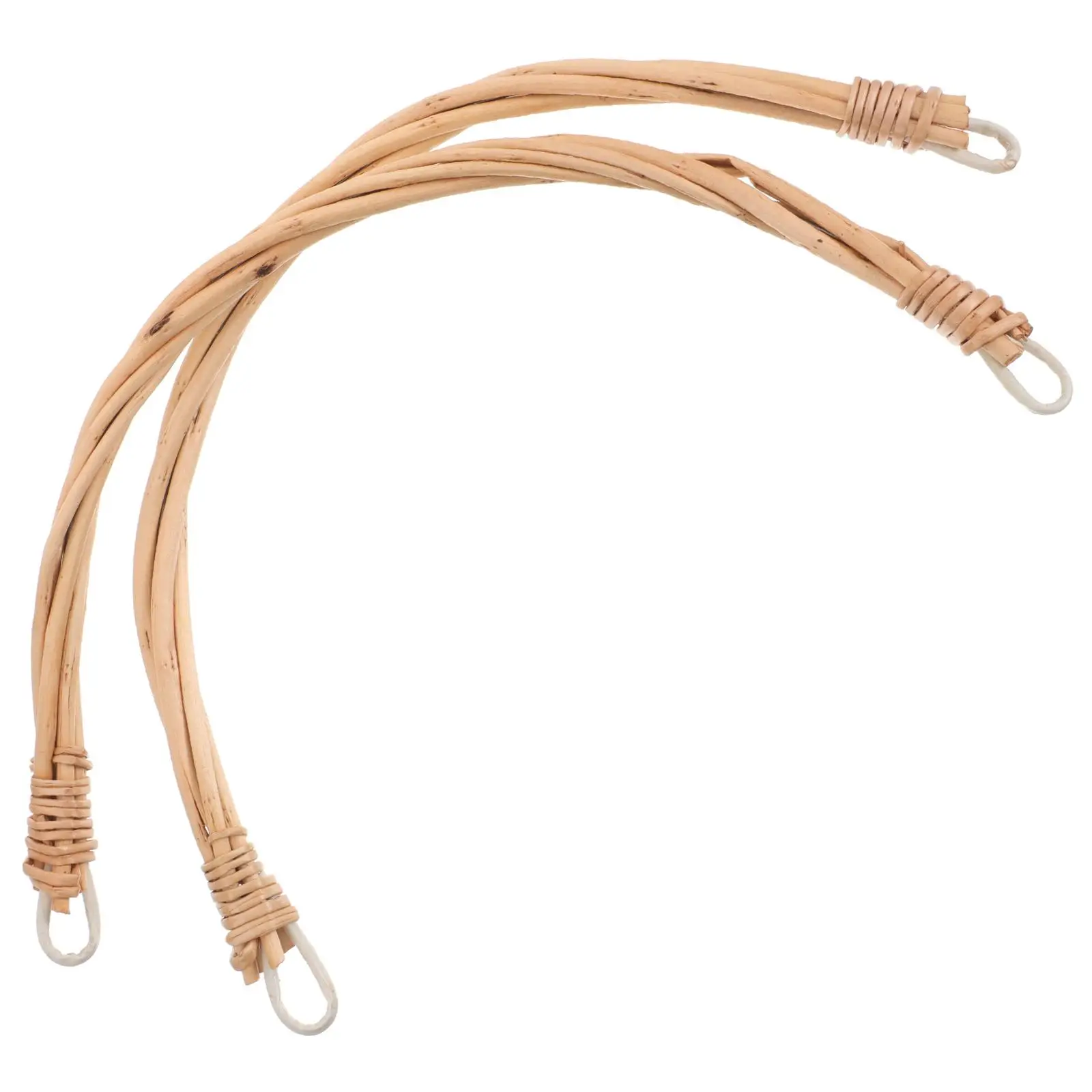 

2pcs Wicker Handle Comfort Willow Fruit Basket Making Tools Wood Bag Handle Install Universal Rattan Willow