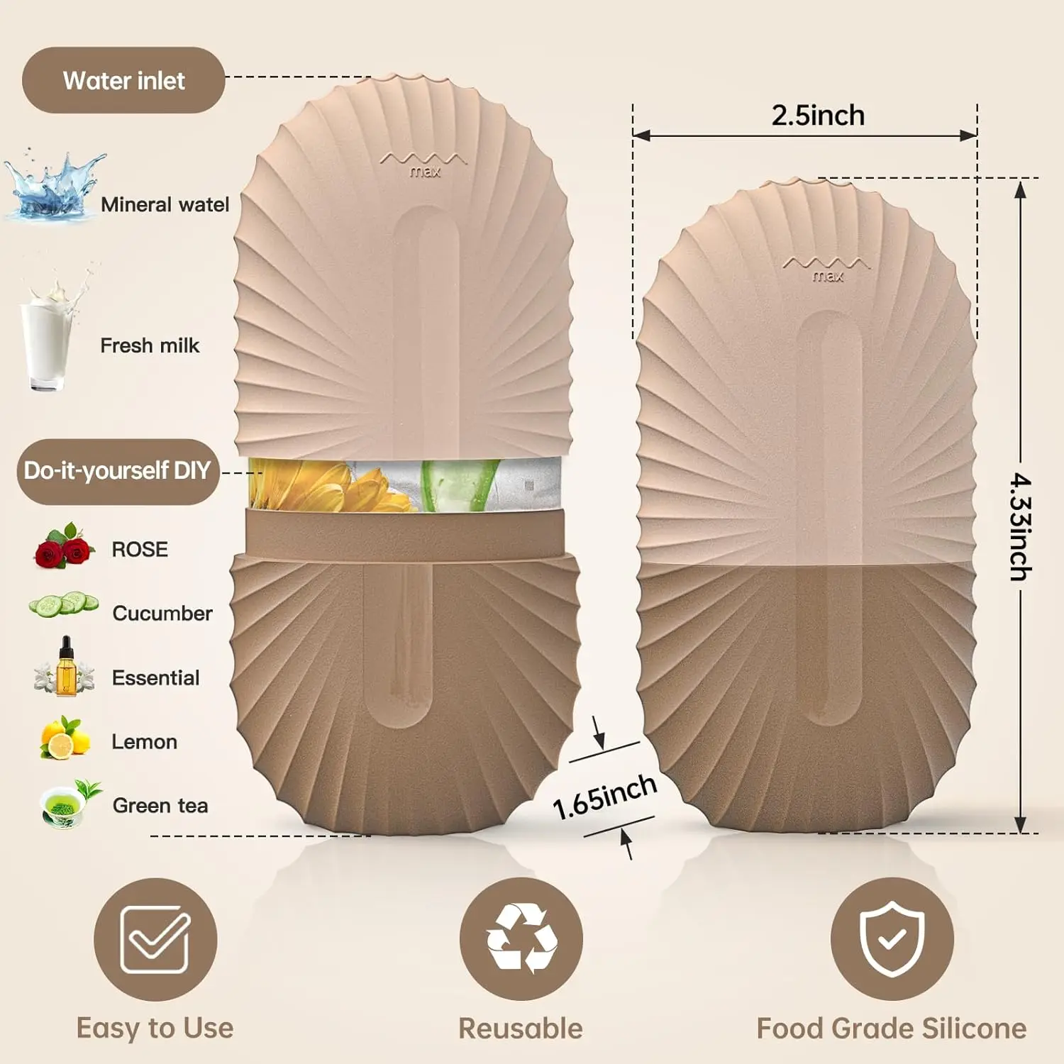 أسطوانة ثلج للوجه للعناية بالبشرة والجمال ، أدوات رفع الكنتوري ، صواني مكعبات الثلج ، كرات ثلج كروية ، أداة تدليك الوجه