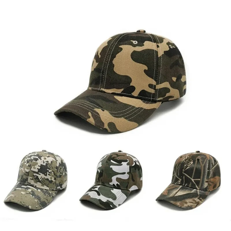 Outdoor Sports Korean Version Hat Men's Foreign Trade Cap, Cap, Women's Camouflage Baseball Cap, Solid Color Sunscreen