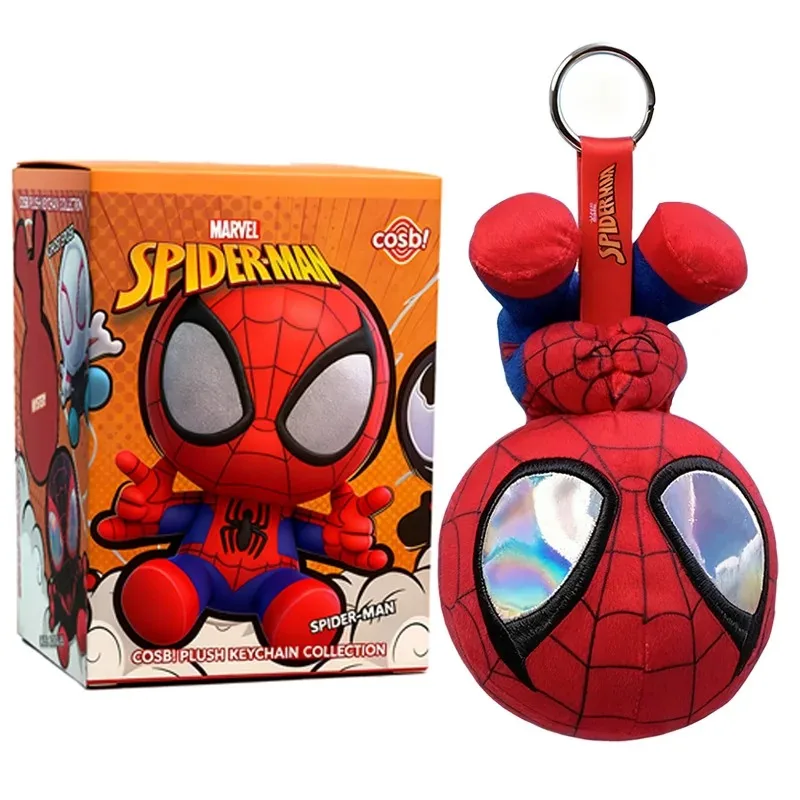 

Популярная плюшевая подвеска-брелок Человек-паук Cosbi Blind Box Handstand Hidden Edition, милый плюшевый брелок-сюрприз Человек-паук, подарок на Рождество