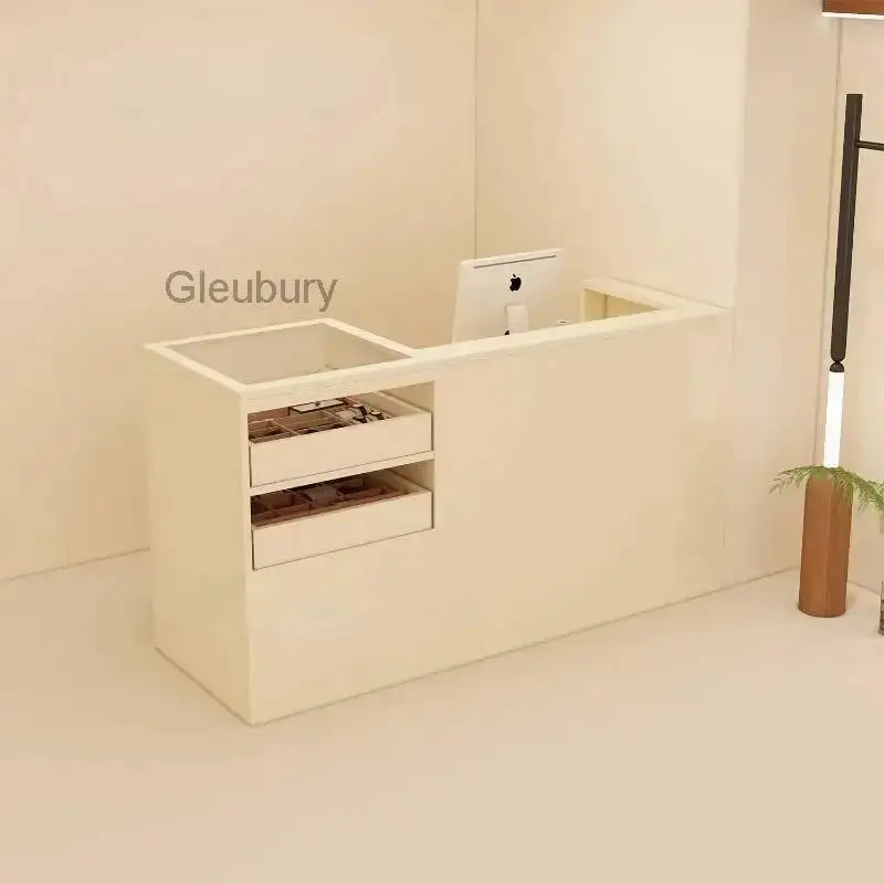 

Design Drawers Desks Salon Beauty Restaurant Reception Luxury Reception Desks Front Modern Cashier Biurko Do Recepcji Furniture