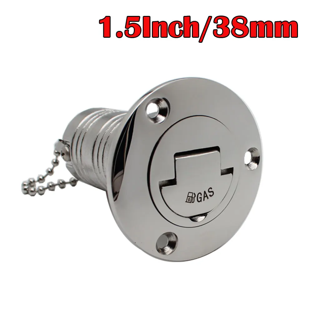 Nieuwe Rvs 316 Dekvuller GAS DIESEL BRANDSTOF AFVAL WATER 38mm 50mm Spiegel Polish Marine Boot hardware Dek Vuldop