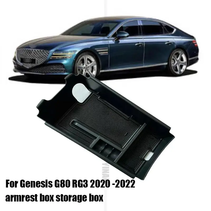 Armrest box storage box organizes car interior accessories for Genesis G80 RG3 2020 2022