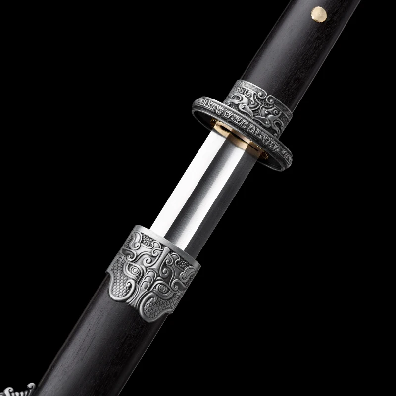 سيف تانغ الصيني 1060 شفرة فولاذية عالية الكربون حقيقي كامل تانغ حاد جاهز معركة المحارب جيان السيوف سلاح كاتاناس